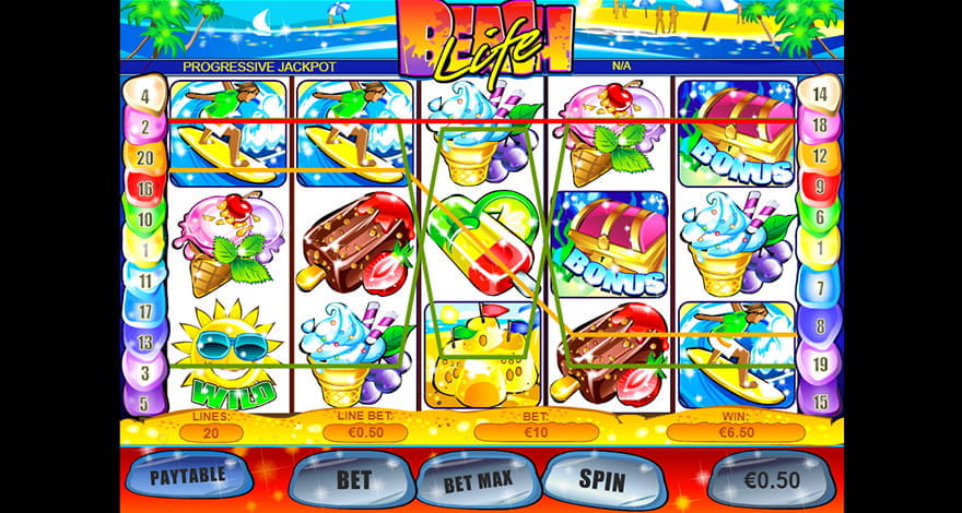 Beach Life Slot from Playtech